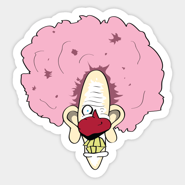 Cwtchie the clown Sticker by LostintheLines
